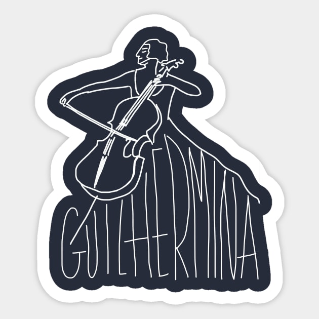 Guilhermina Suggia Sticker by Stark Raving Cello